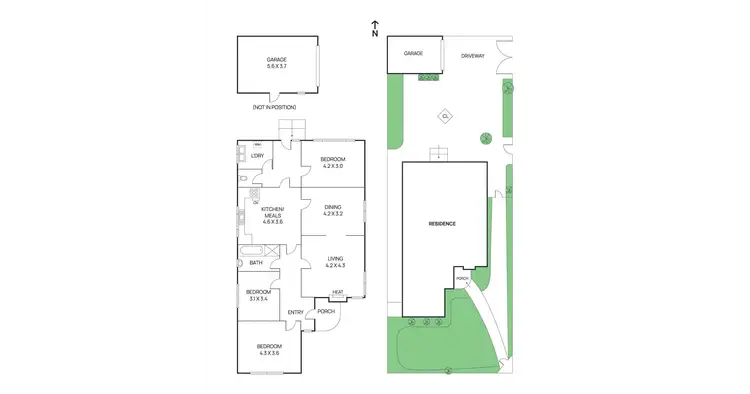 Floorplan of Homely house listing, 95 Dennis Street, Northcote VIC 3070