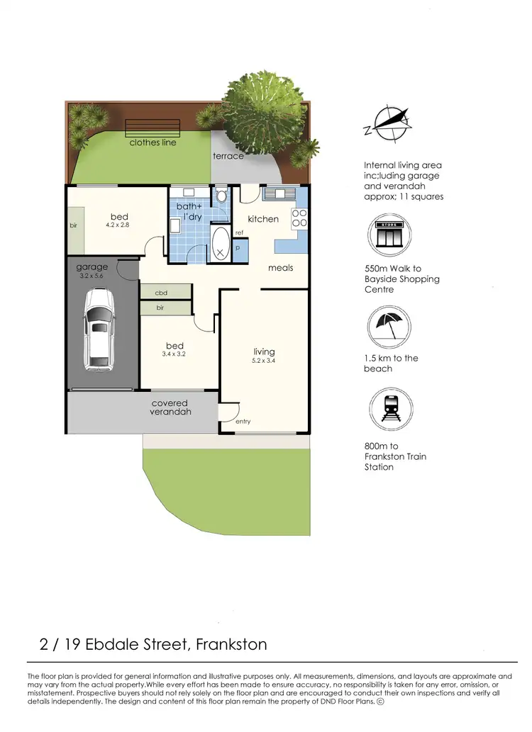Floorplan of Homely house listing, 2/19 Ebdale Street, Frankston VIC 3199
