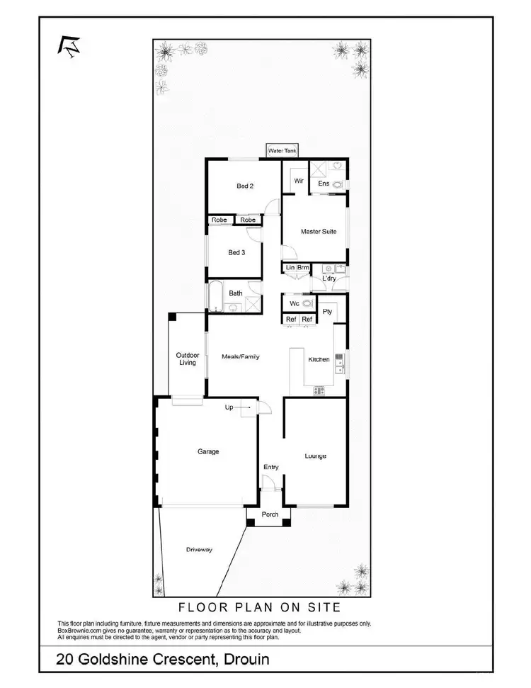 Floorplan of Homely house listing, 20 Goldshine Crescent, Drouin VIC 3818