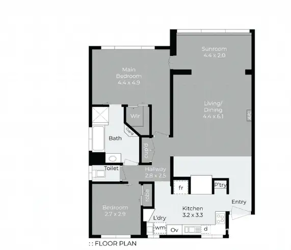Floorplan of Homely unit listing, 5/11 Wharf Street, Cleveland QLD 4163