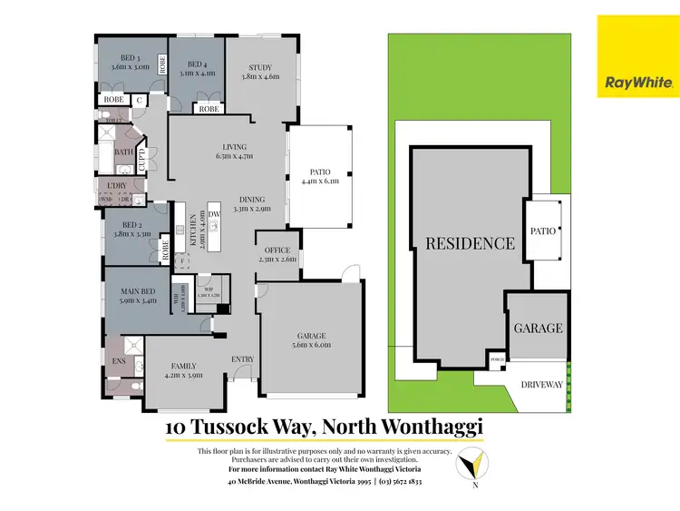Floorplan of Homely house listing, 10 Tussock Way, North Wonthaggi VIC 3995
