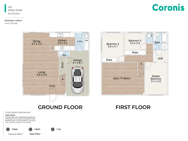 Floorplan of Homely townhouse listing, 1/22 Killeen Street, Nundah QLD 4012