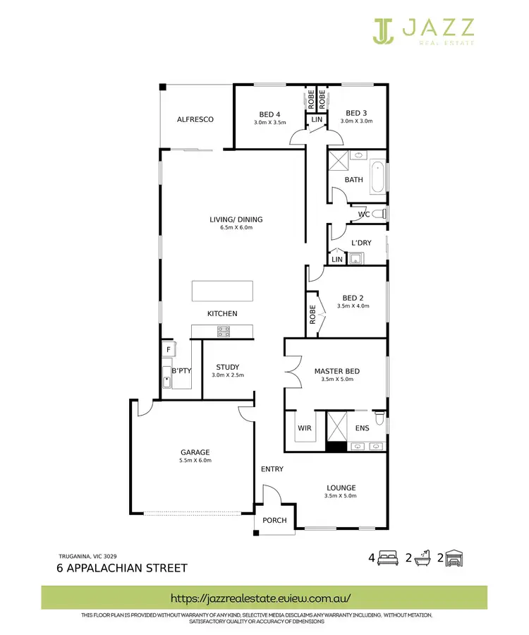 Floorplan of Homely house listing, 6 Appalachian Street, Truganina VIC 3029