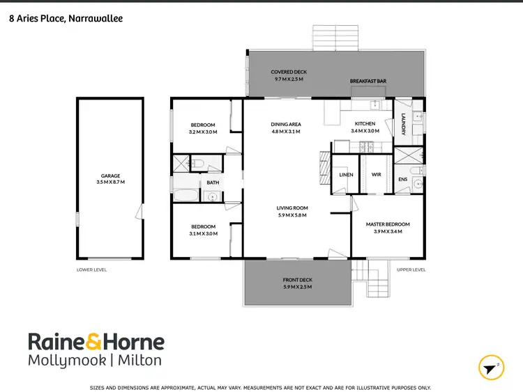 Floorplan of Homely house listing, 8 Aries Place, Narrawallee NSW 2539