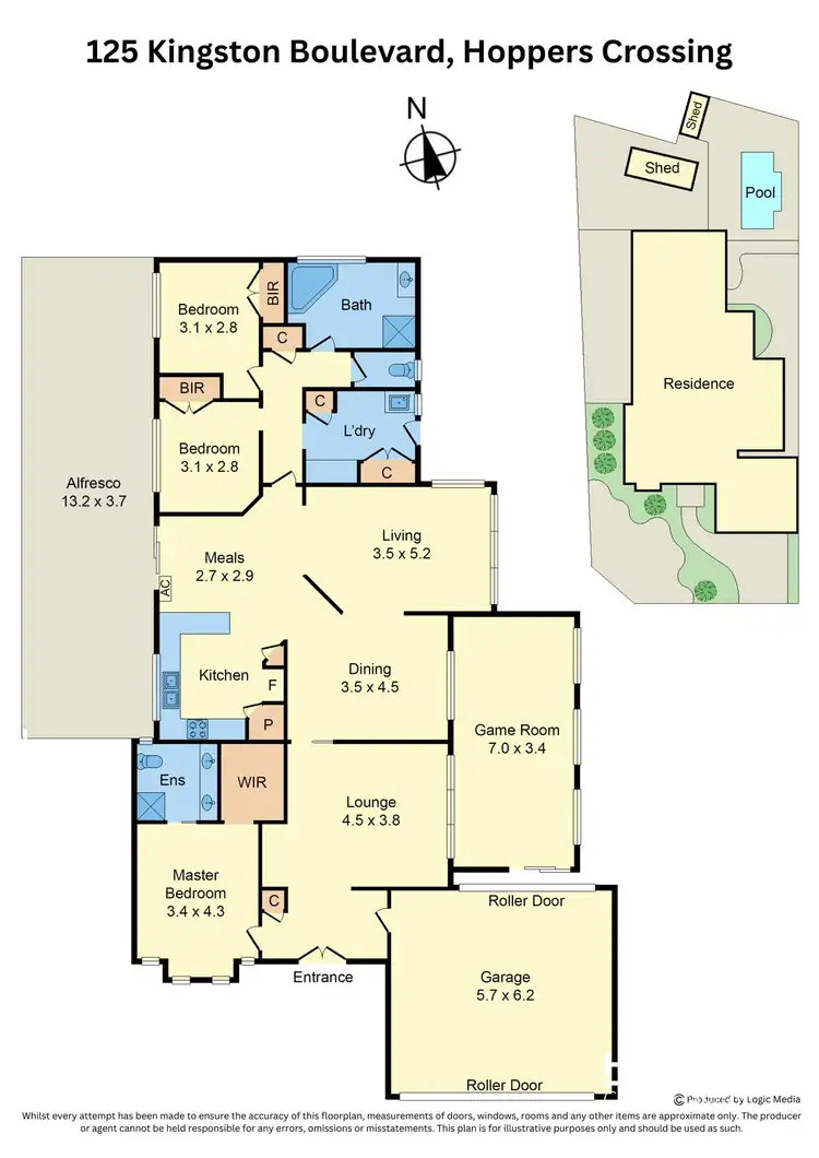 Floorplan of Homely house listing, 125 Kingston Boulevard, Hoppers Crossing VIC 3029