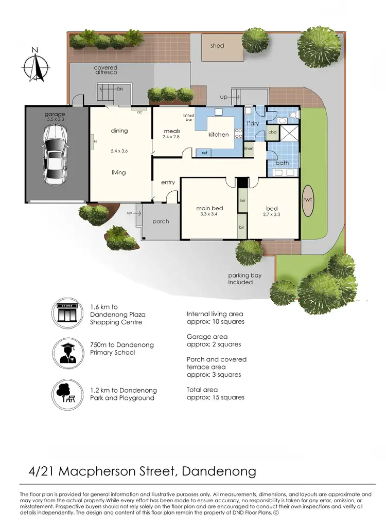 Floorplan of Homely unit listing, 4/21 Macpherson Street, Dandenong VIC 3175
