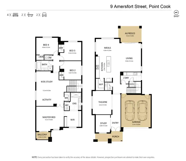 Floorplan of Homely house listing, 9 Amersfort Street, Point Cook VIC 3030