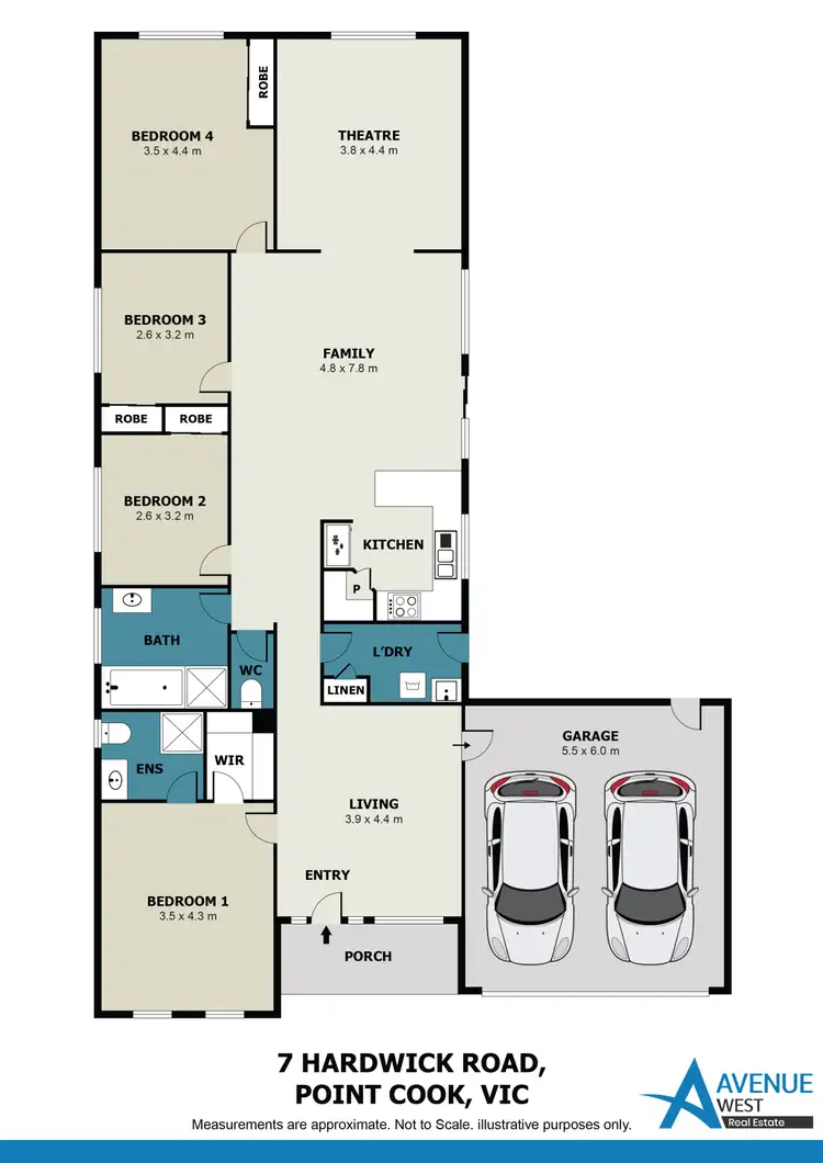 Floorplan of Homely house listing, 7 Hardwick Road, Point Cook VIC 3030