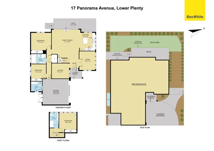 Floorplan of Homely townhouse listing, 17 Panorama Avenue, Lower Plenty VIC 3093