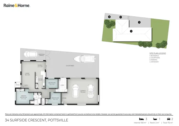 Floorplan of Homely house listing, 34 Surfside Crescent, Pottsville NSW 2489