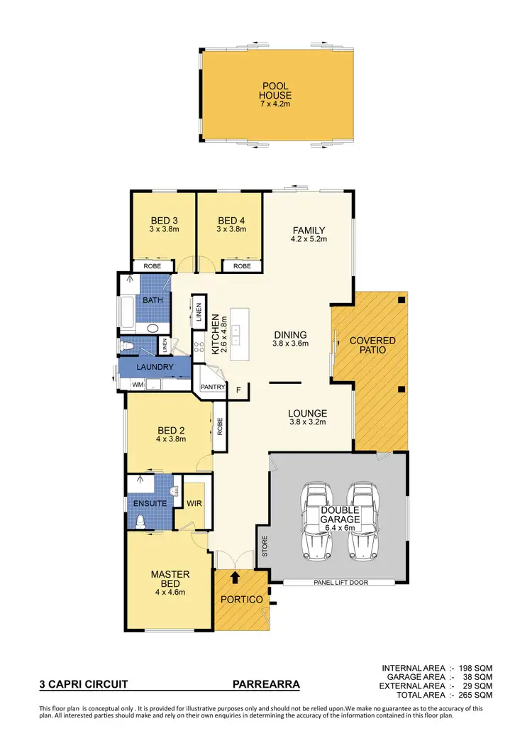 Floorplan of Homely house listing, 3 Capri Court, Parrearra QLD 4575