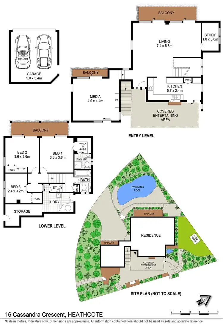 Floorplan of Homely house listing, 16 Cassandra Crescent, Heathcote NSW 2233