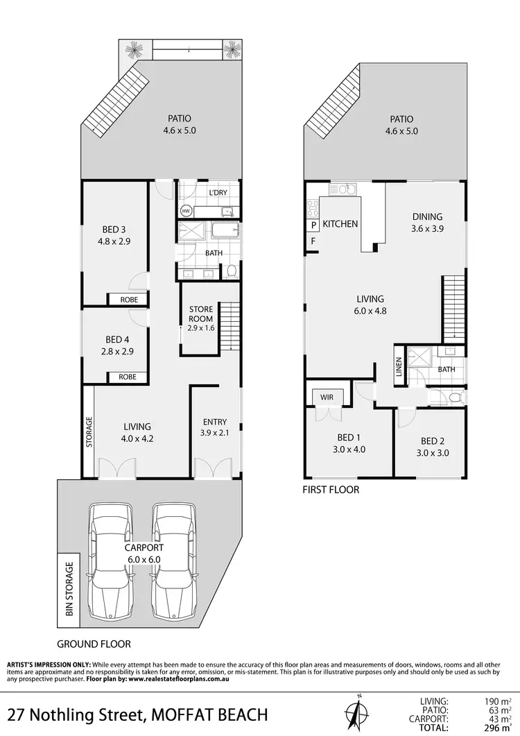 Floorplan of Homely house listing, 27 Nothling Street, Moffat Beach QLD 4551
