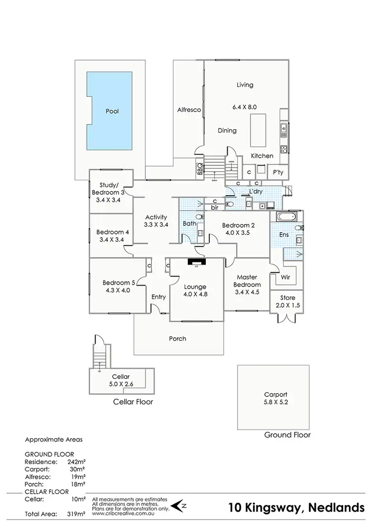 Floorplan of Homely house listing, 10 Kingsway, Nedlands WA 6009