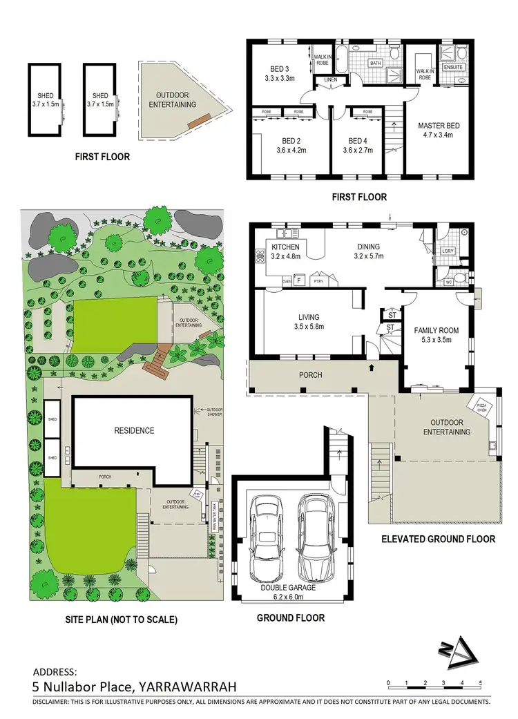 Floorplan of Homely house listing, 5 Nullabor Place, Yarrawarrah NSW 2233