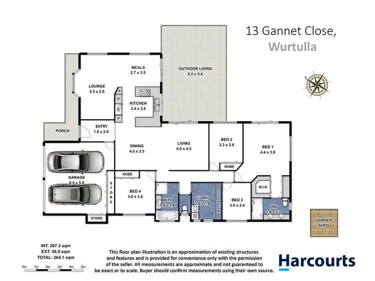 Floorplan of Homely house listing, 13 Gannet Close, Wurtulla QLD 4575