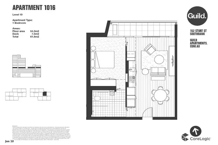 Floorplan of Homely apartment listing, 1016/152 Sturt Street, Southbank VIC 3006