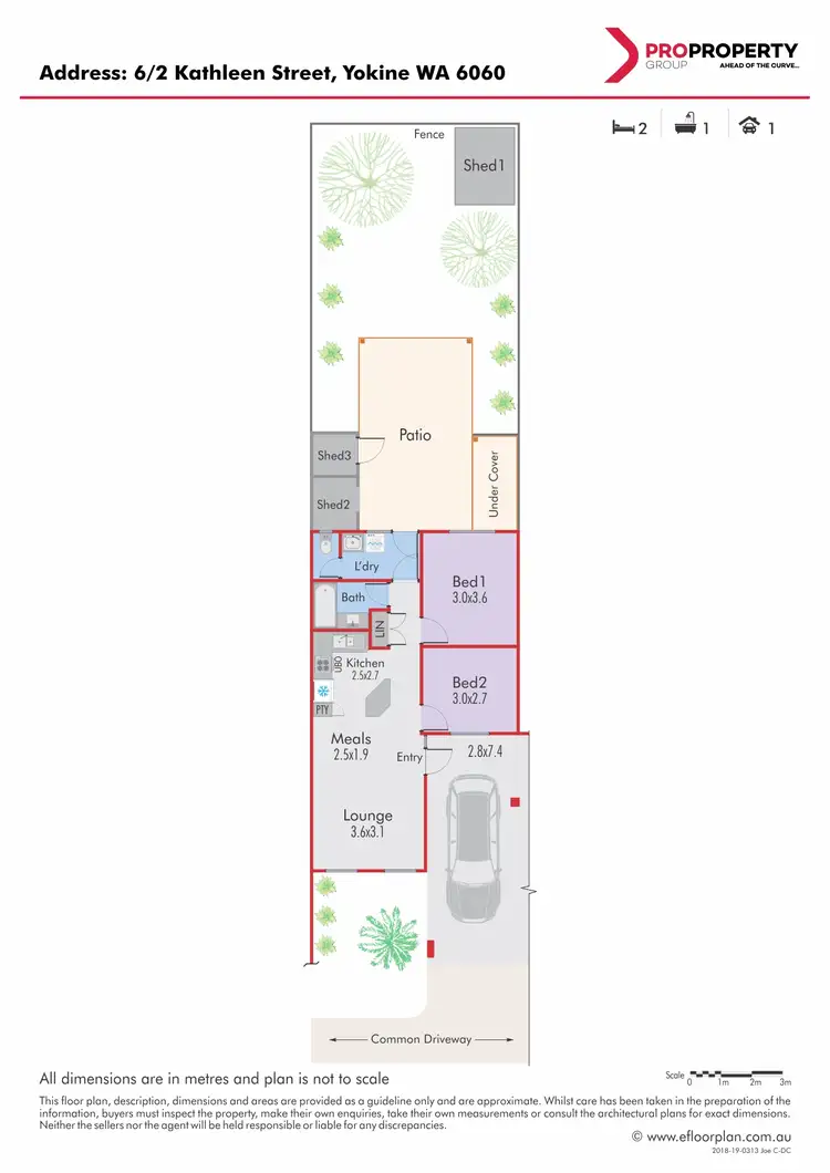 Floorplan of Homely house listing, 6/2 Kathleen Street, Yokine WA 6060