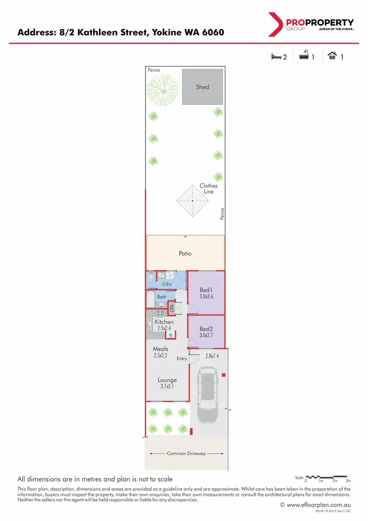 Floorplan of Homely house listing, 8/2 Kathleen Street, Yokine WA 6060