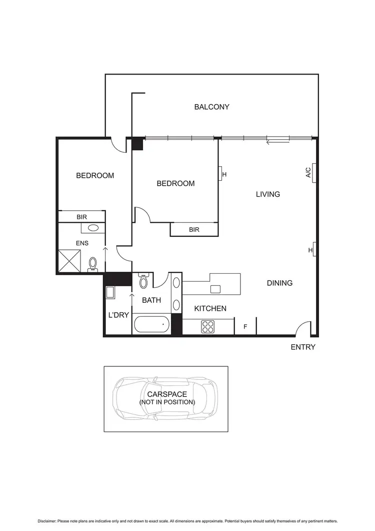 Floorplan of Homely apartment listing, 309E/126 Rouse Street, Port Melbourne VIC 3207