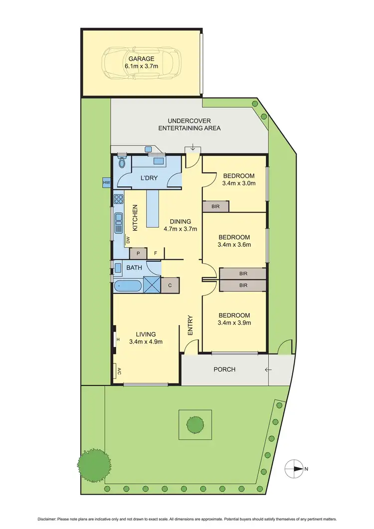 Floorplan of Homely house listing, 1/3 Begonia Avenue, Altona North VIC 3025