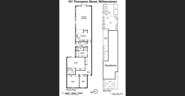 Floorplan of Homely house listing, 101 Thompson Street, Williamstown VIC 3016