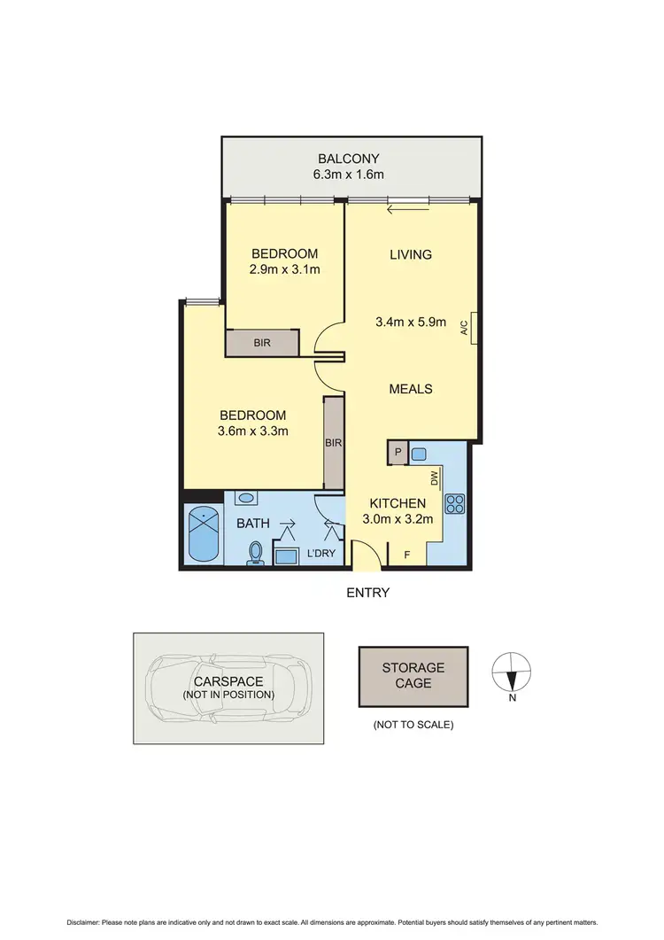Floorplan of Homely apartment listing, 305/105 Pier Street, Altona VIC 3018