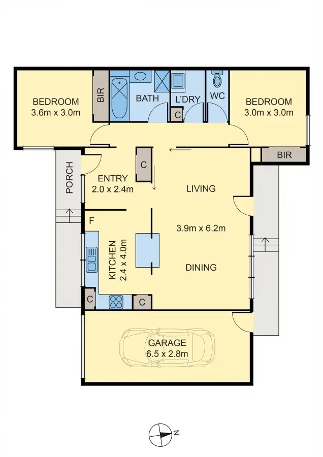 Floorplan of Homely villa listing, 2/60 Grieve Parade, Altona VIC 3018