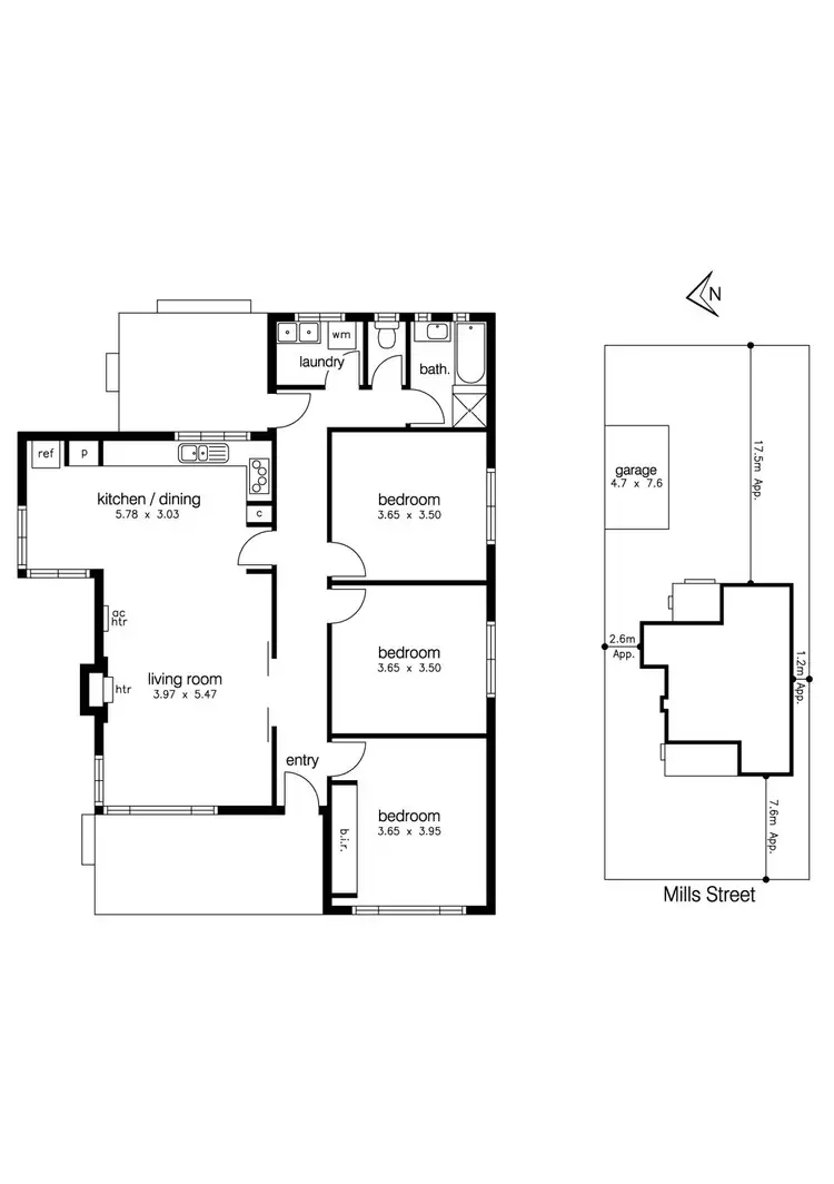 Floorplan of Homely house listing, 83 Mills Street, Altona North VIC 3025