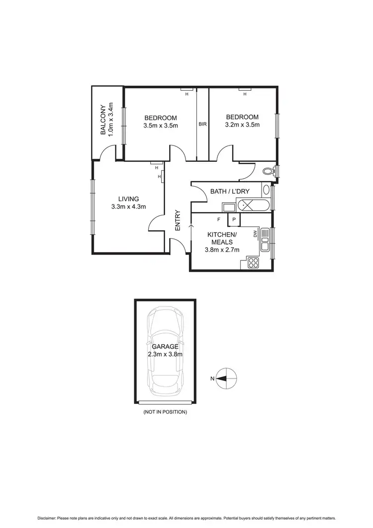 Floorplan of Homely apartment listing, 4/493 St Kilda Street, Elwood VIC 3184