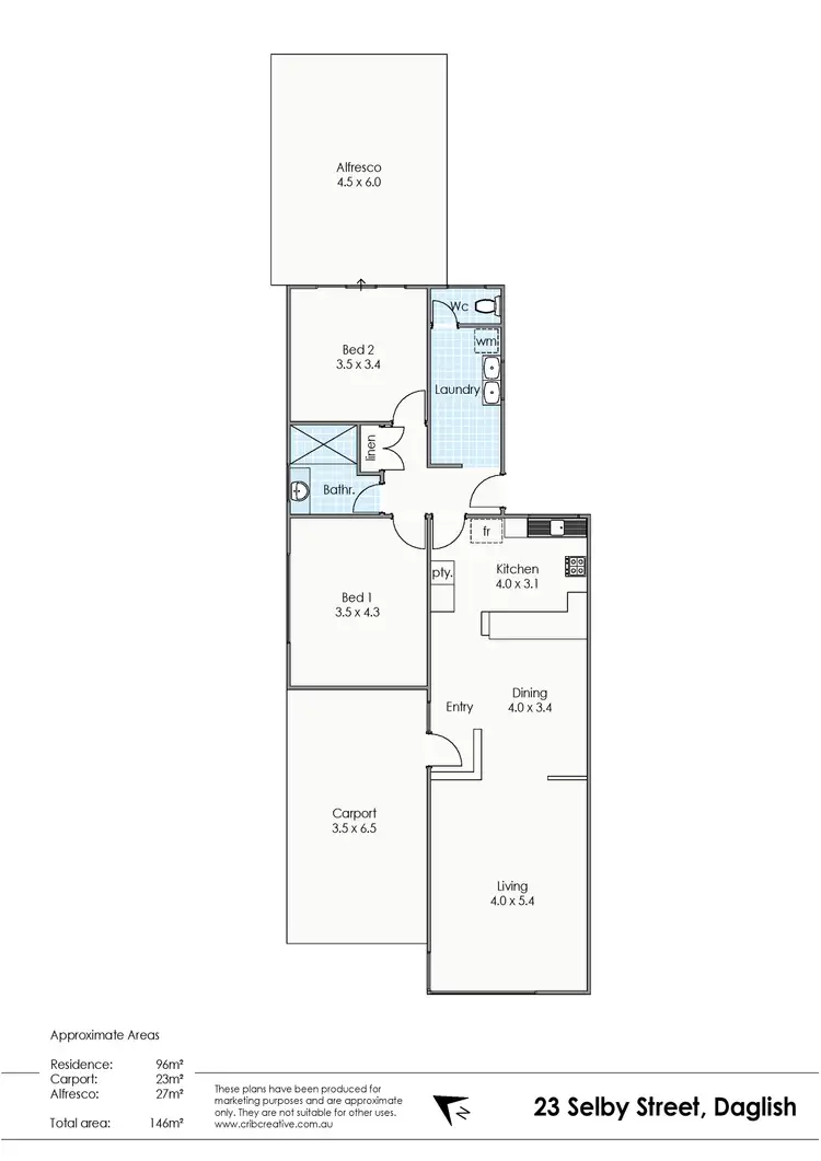 Floorplan of Homely house listing, 23 Selby Street, Daglish WA 6008