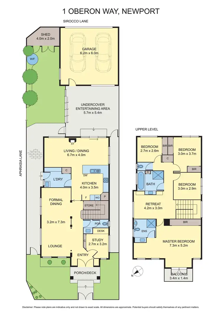 Floorplan of Homely house listing, 1 Oberon Way, Newport VIC 3015