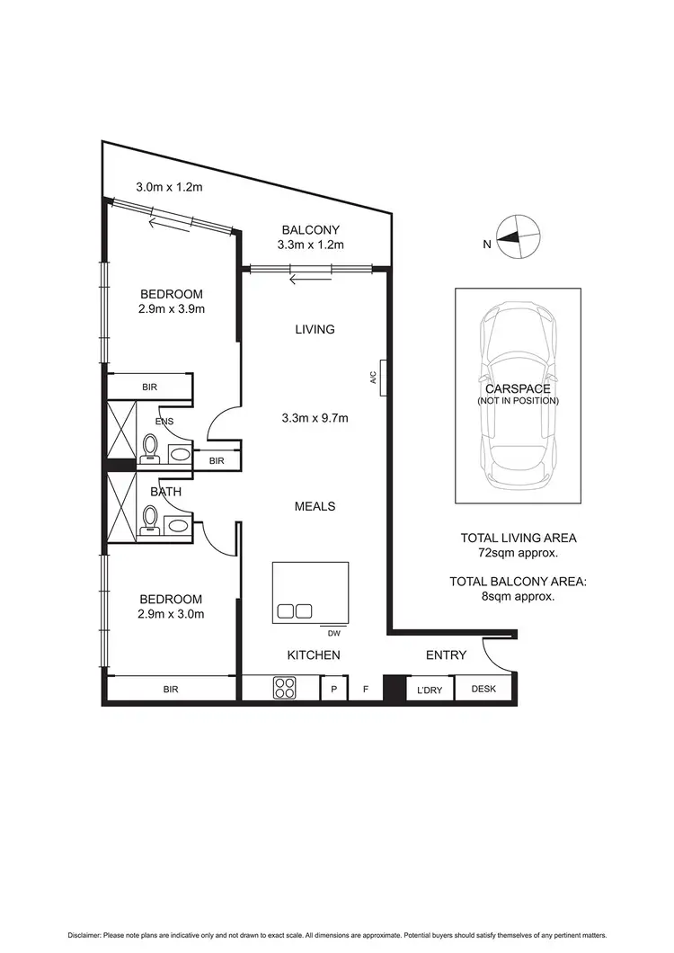 Floorplan of Homely apartment listing, 1410/50 Albert Road, South Melbourne VIC 3205