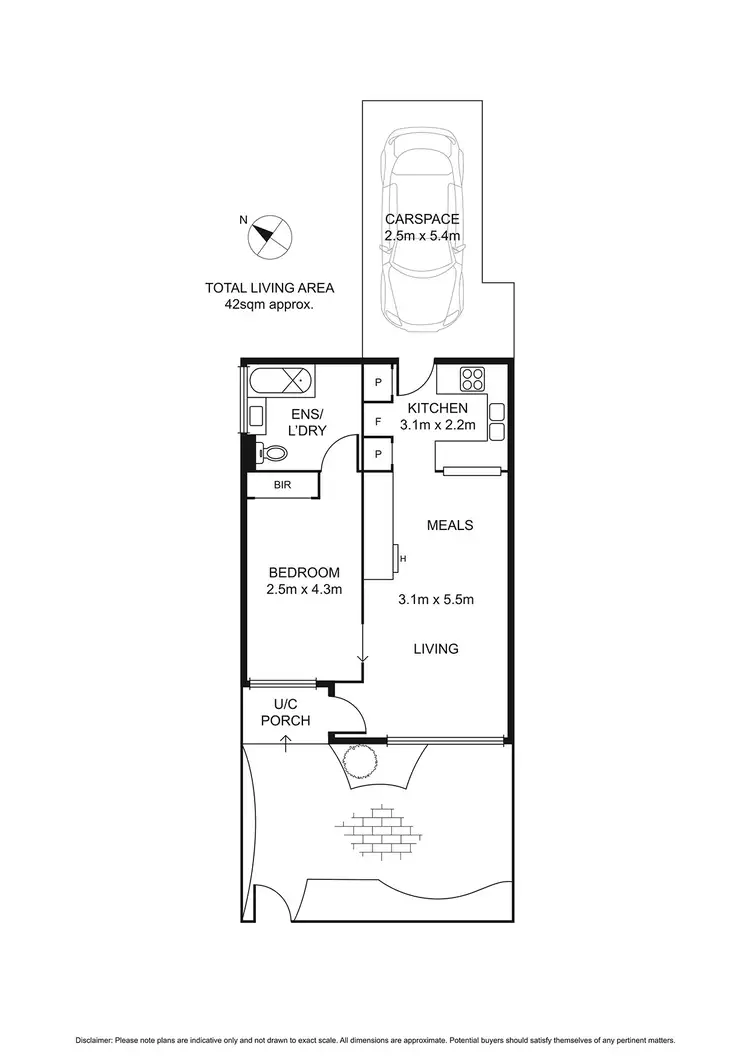 Floorplan of Homely apartment listing, 91a Eastern Road, South Melbourne VIC 3205