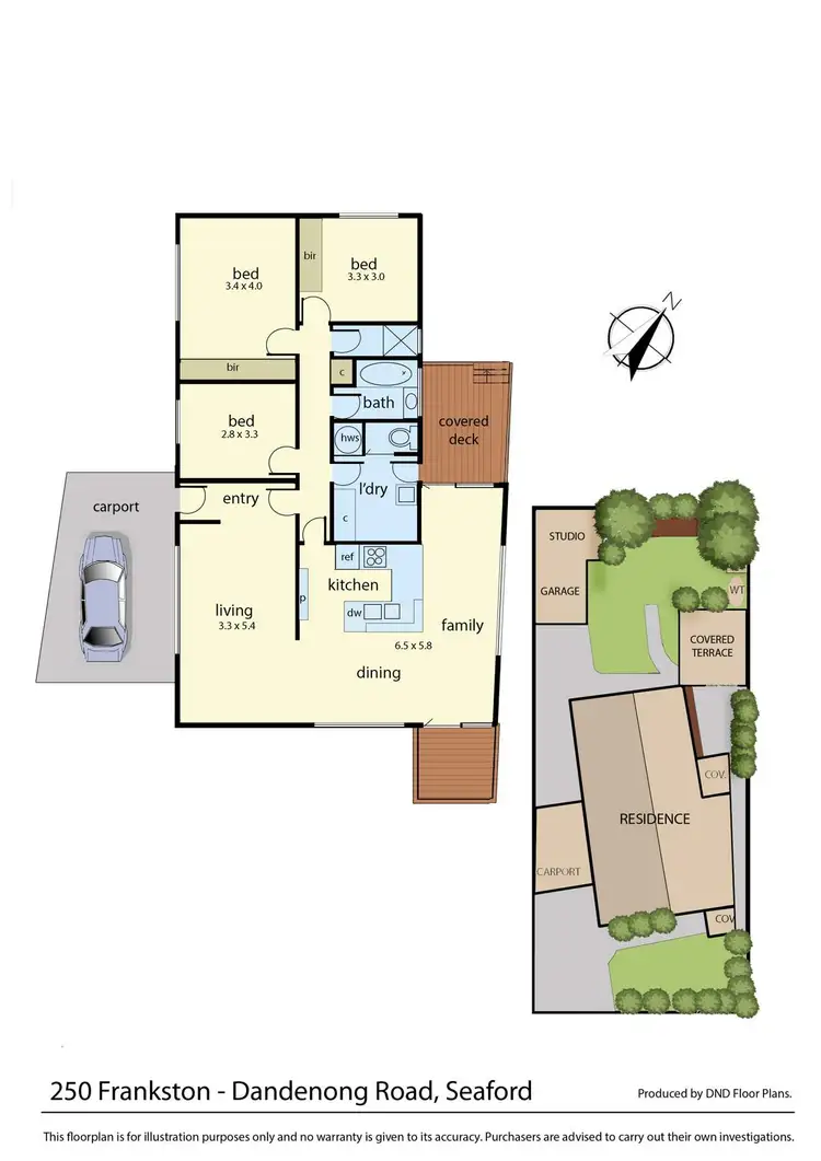 Floorplan of Homely house listing, 250 Frankston-Dandenong Road, Seaford VIC 3198