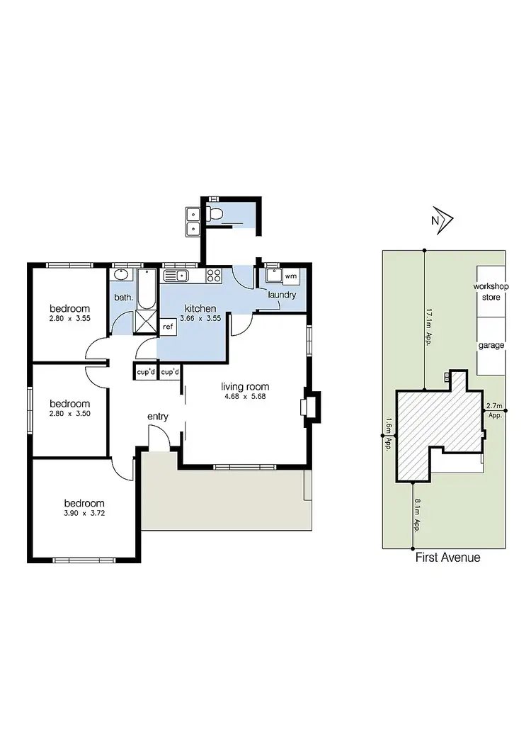 Floorplan of Homely house listing, 21 First Avenue, Altona North VIC 3025