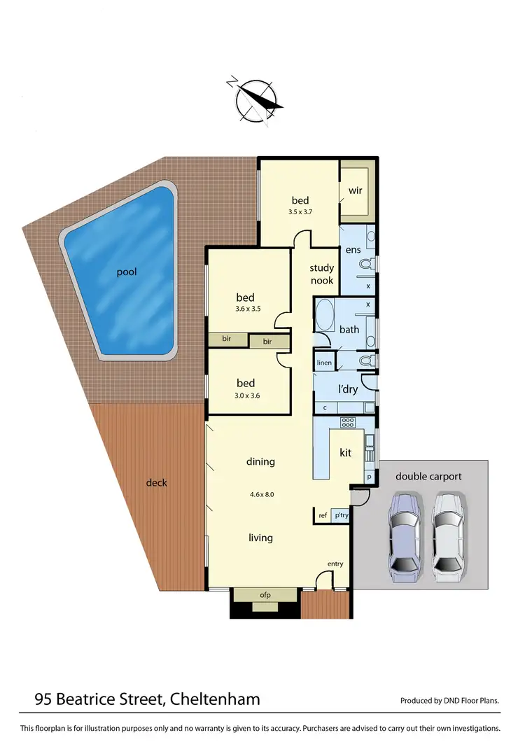 Floorplan of Homely house listing, 95 Beatrice Street, Cheltenham VIC 3192