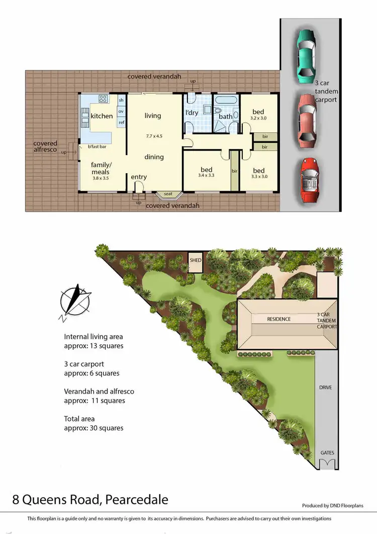 Floorplan of Homely house listing, 8 Queens Road, Pearcedale VIC 3912