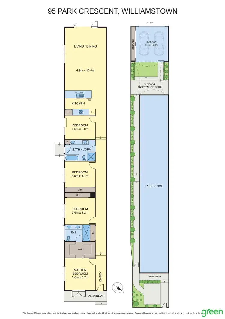 Floorplan of Homely house listing, 95 Park Crescent, Williamstown VIC 3016