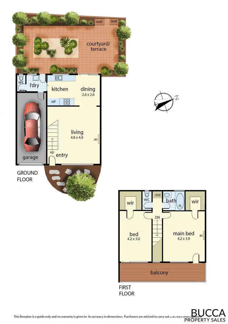 Floorplan of Homely townhouse listing, 7/13 Wisewould Avenue, Seaford VIC 3198