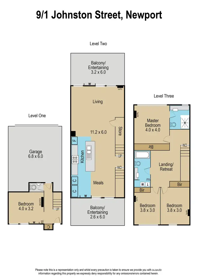 Floorplan of Homely house listing, 9/1 Johnston Street, Newport VIC 3015