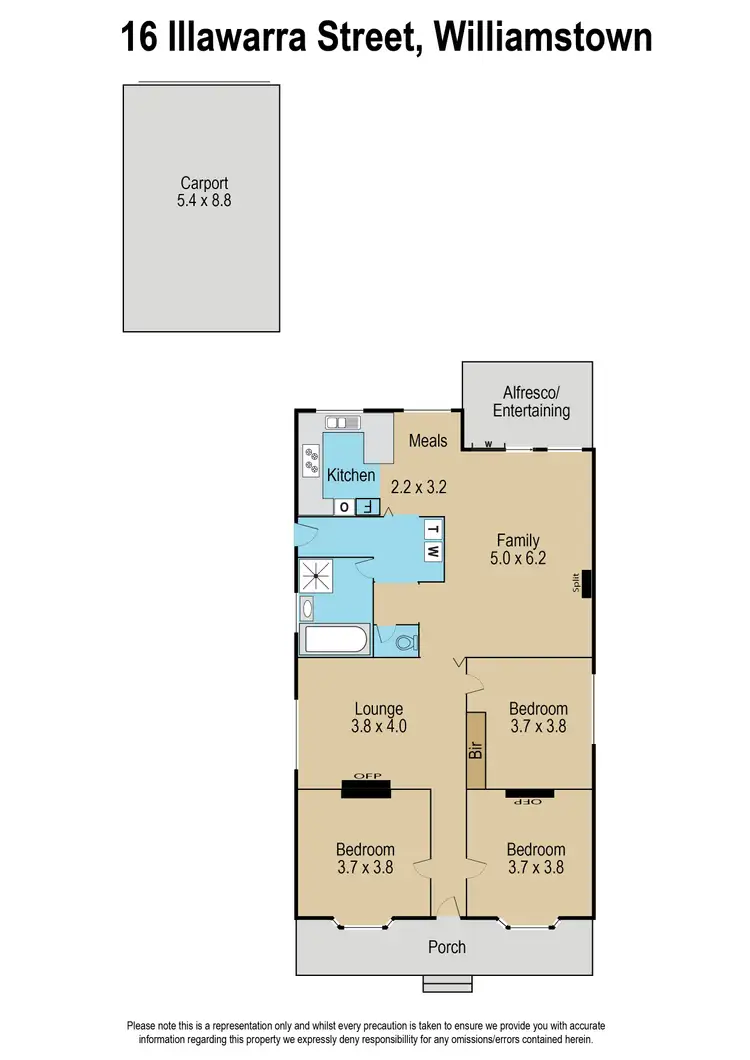 Floorplan of Homely house listing, 16 Illawarra Street, Williamstown VIC 3016