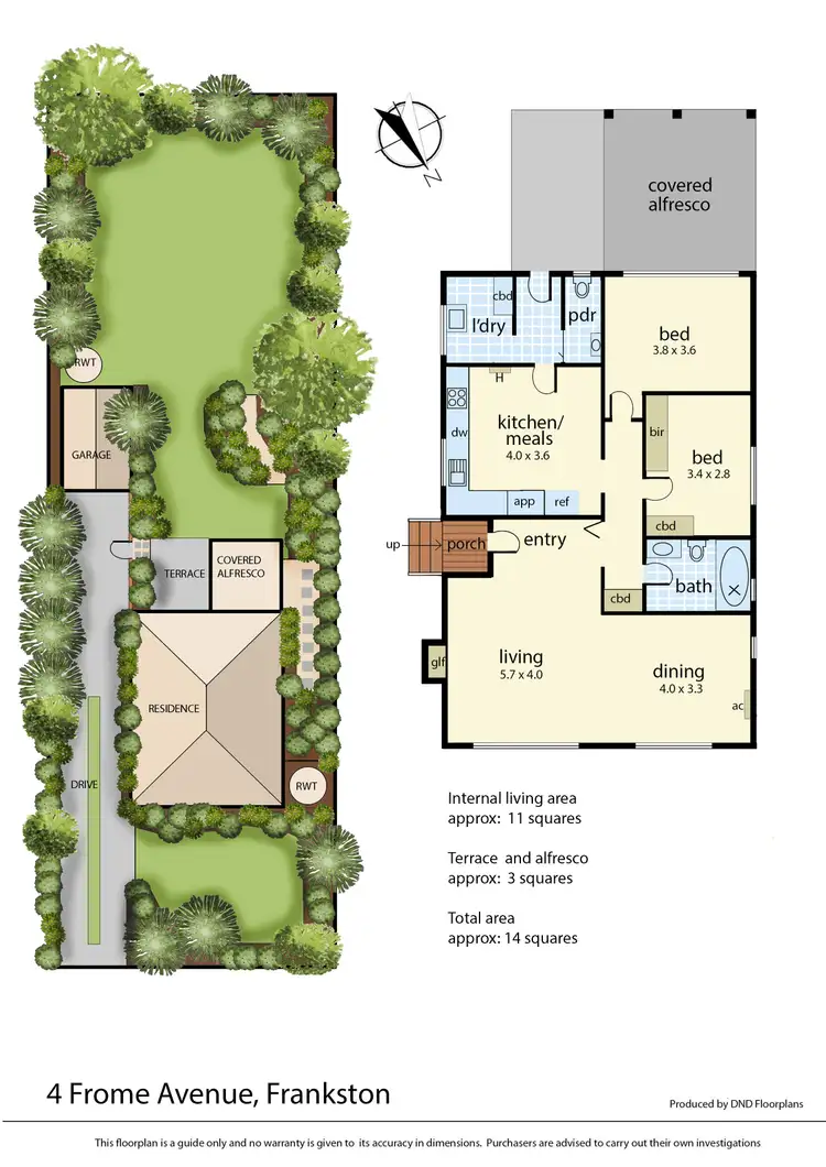 Floorplan of Homely house listing, 4 Frome Avenue, Frankston VIC 3199