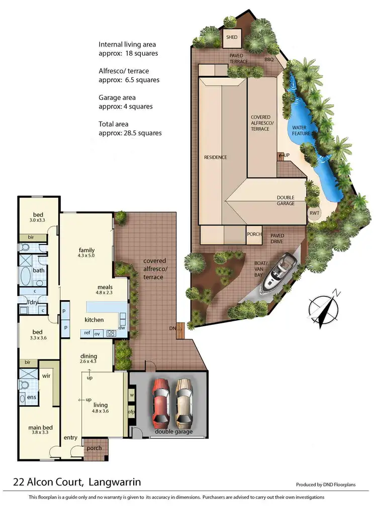 Floorplan of Homely house listing, 22 Alcon Court, Langwarrin VIC 3910