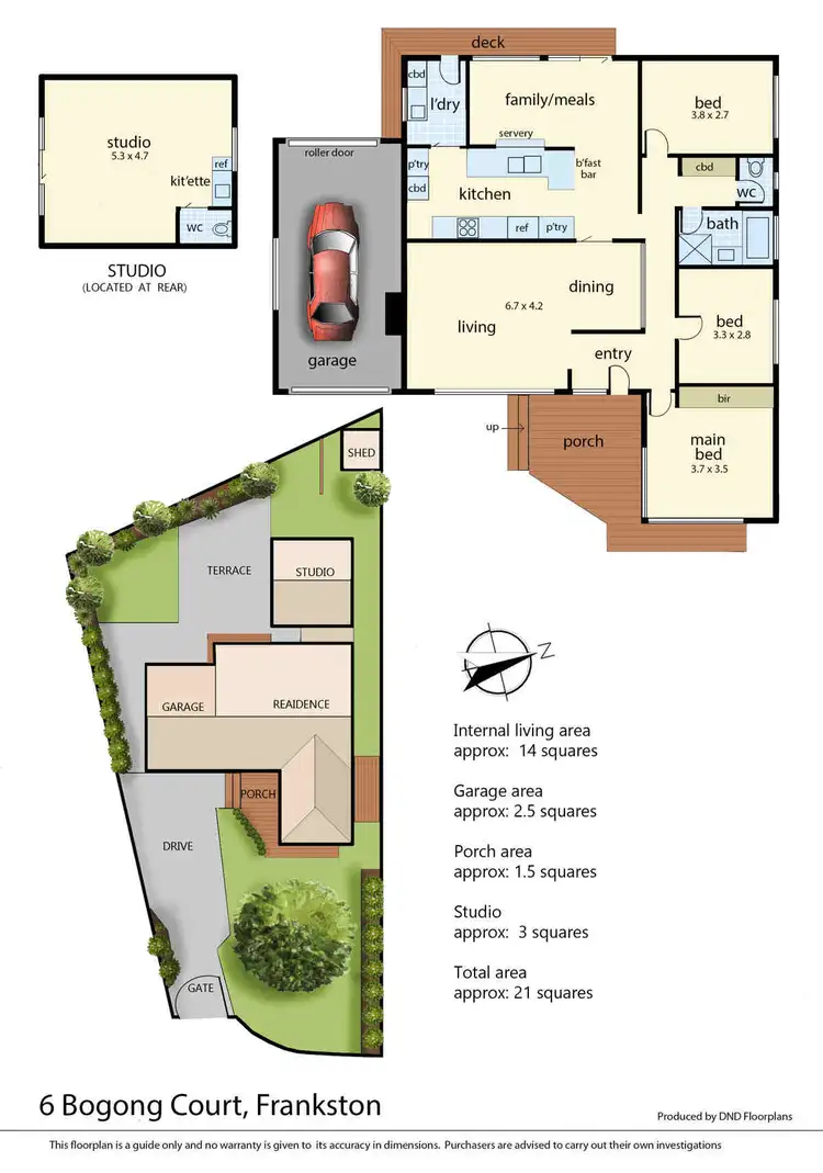 Floorplan of Homely house listing, 6 Bogong Court, Frankston VIC 3199