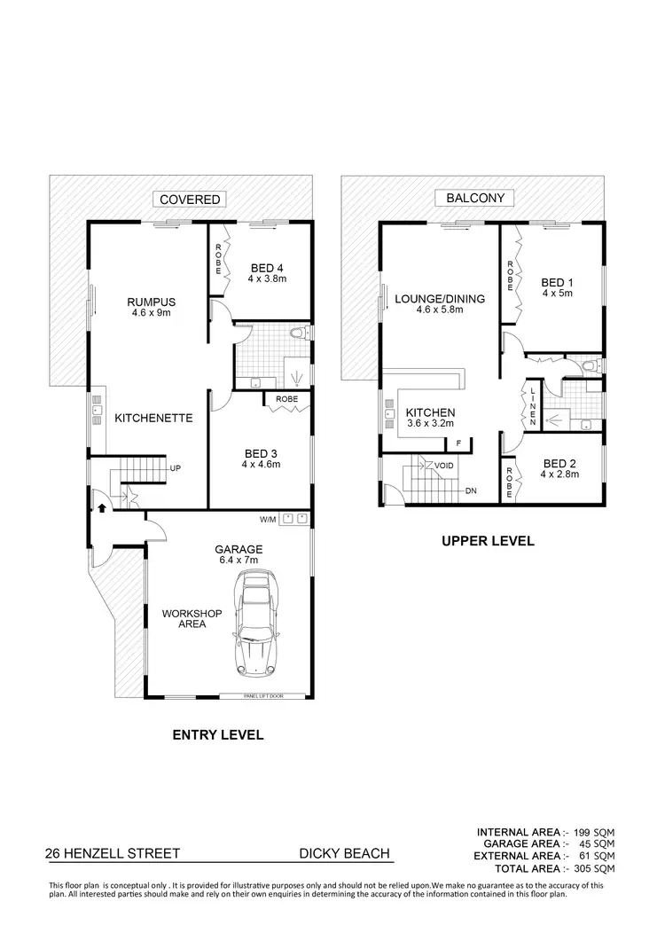 Floorplan of Homely house listing, 26 Henzell Street, Dicky Beach QLD 4551