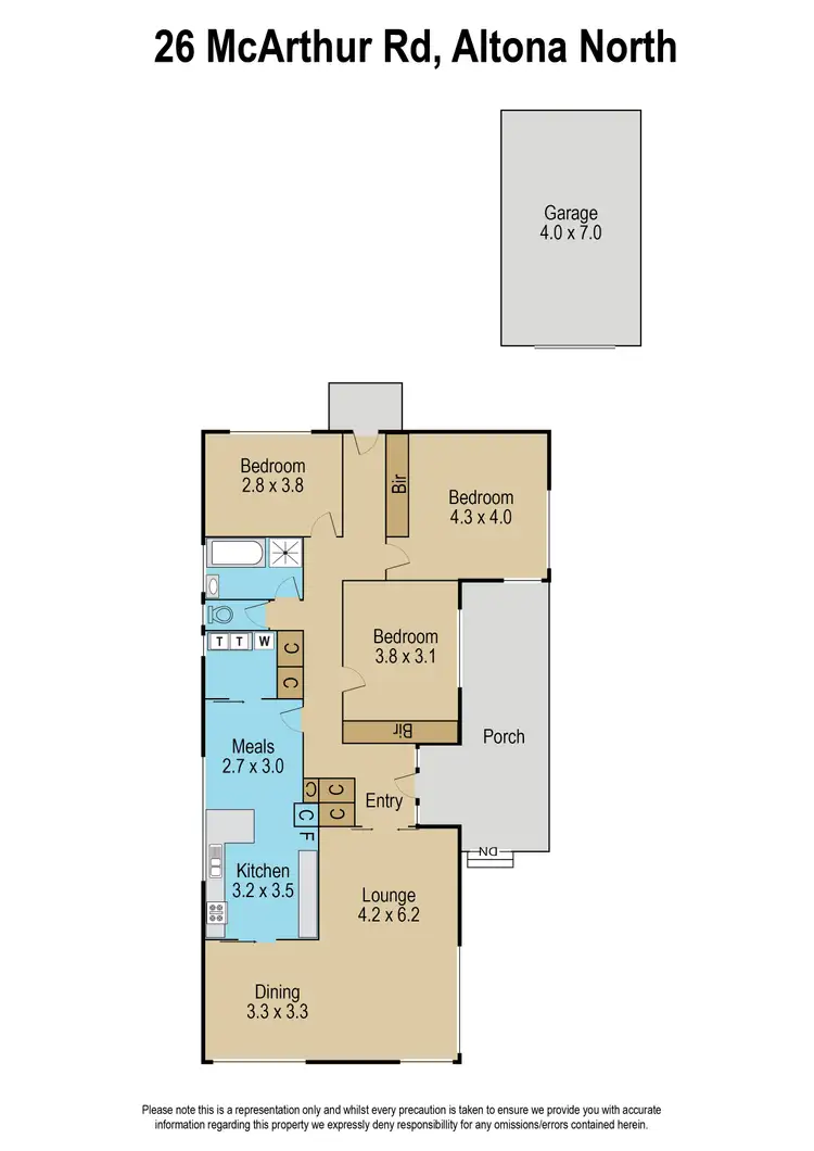 Floorplan of Homely house listing, 26 McArthurs Road, Altona North VIC 3025