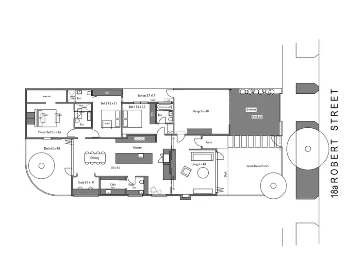 Floorplan of Homely house listing, 18a Robert Street, Parkdale VIC 3195