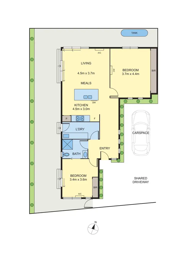 Floorplan of Homely unit listing, 3/107 Park Crescent, Williamstown VIC 3016