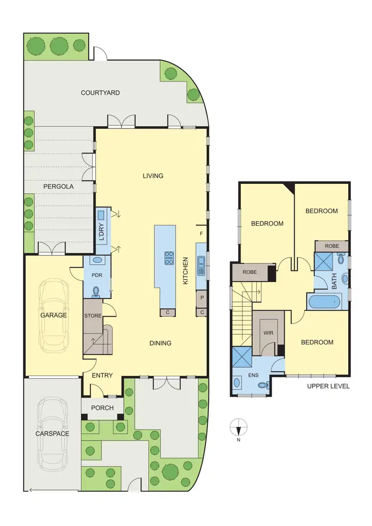 Floorplan of Homely townhouse listing, 4a Cromwell Street, Caulfield North VIC 3161